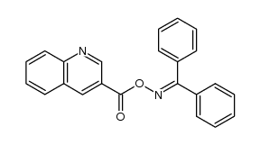 benzophenone O-quinoline-3-carbonyl oxime结构式