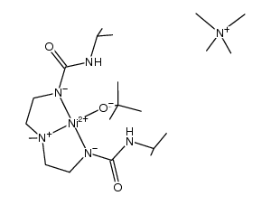 [tetramethylammonium][Ni(bis[(N'-isopropylureido)-N-ethyl]-N-methylamine(-2H))(tert-butoxide)]结构式