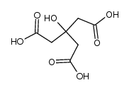 3-carboxymethyl-3-hydroxy-glutaric acid结构式