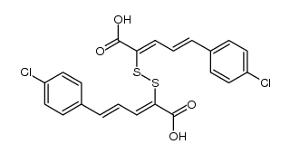 2,2,-dithiobis[5-(p-chlorophenyl)-2,4-pentanedioic acid]结构式