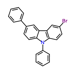 3-溴-N-苯基咔唑结构式
