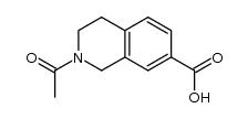 2-acetyl-1,2,3,4-tetrahydroisoquinoline-7-carboxylic acid结构式