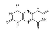 2,4,6,8-tetrahydroxypyrimido(4,5-g)pteridine结构式