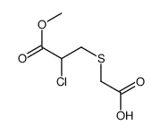 2-(2-chloro-3-methoxy-3-oxopropyl)sulfanylacetic acid结构式