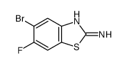 5-溴-6-氟苯并[d]噻唑-2-胺结构式