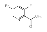 1-(5-溴-3-氟吡啶-2-基)乙酮结构式