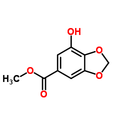 7-羟基-1,3-苯并二恶唑-5-羧酸甲酯结构式