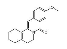 (Z)-2-Formyl-1-[(4-methoxyphenyl)methylene]-1,2,3,4,5,6,7,8-octahydroisoquinoline结构式