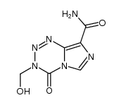 3-(hydroxymethyl)-4-oxo-3,4-dihydroimidazo[5,1-d][1,2,3,5]tetrazine-8-carboxamide结构式
