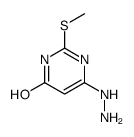 6-hydrazinyl-2-methylsulfanyl-1H-pyrimidin-4-one结构式