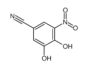 3,4-dihydroxy-5-nitro-benzonitrile结构式