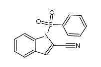 1-(Phenylsulfonyl)indole-2-carbonitrile结构式