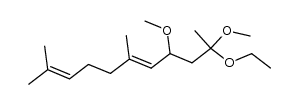 2,4-dimethoxy-2-ethoxy-6,10-dimethylundeca-5,9-diene结构式