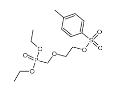 toluene-4-sulfonic acid 2-(diethoxy-phosphorylmethoxy)-ethylester结构式