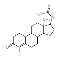 Estr-4-en-3-one,17-(acetyloxy)-4-chloro-, (17b)-结构式