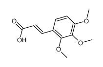 反式-3-(2,3,4-三甲氧基苯基)-2-丙烯酸结构式