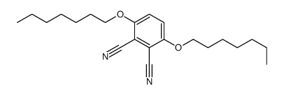 3,6-diheptoxybenzene-1,2-dicarbonitrile结构式