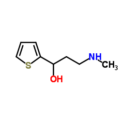3-甲基氨基-1-(2-噻吩)-1-丙醇结构式