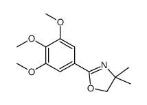 4,4-dimethyl-2-(3,4,5-trimethoxyphenyl)-5H-1,3-oxazole结构式