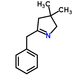 5-苄基-3,4-二氢-3,3-二甲基-2H-吡咯结构式