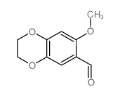 7-甲氧基-2,3-二氢-苯并[1,4]二噁英-6-甲醛结构式