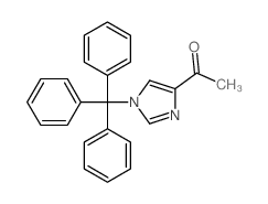 1-(1-三苯甲基-4-)乙酮结构式