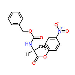 N-(苄氧羰基)-L-丙氨酸对硝基苯酯结构式