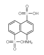 1,5-Naphthalenedisulfonicacid, 4-amino-结构式