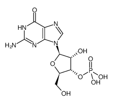 guanosine 3'-(dihydrogen phosphate)结构式