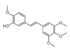 2-methoxy-5-[2-(3,4,5-trimethoxyphenyl)ethenyl]phenol结构式