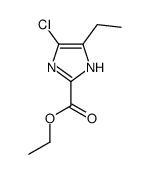 Ethyl 5-chloro-4-ethyl-1H-imidazole-2-carboxylate结构式