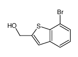 7-Bromo-2-(hydroxymethyl)-1-benzothiophene, (7-Bromo-1-benzothiophen-2-yl)methanol结构式