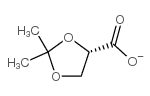 (s)-(-)-2, 2 dimethyl-1,3-dioxolane-4-carboxylate结构式