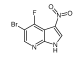 5-溴-4-氟-3-硝基-1H-吡咯并[2,3-B]吡啶结构式