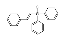 chloro-diphenyl-(2-phenylethenyl)silane结构式