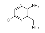 3-(氨基甲基)-5-氯吡嗪-2-胺结构式