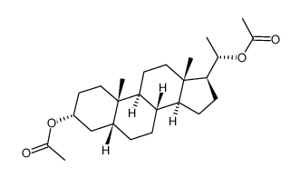 (20S)-5-beta-pregnane-3alpha,20-diol diacetate结构式