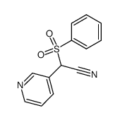 α-Phenylsulfonyl-3-pyridineacetonitrile结构式