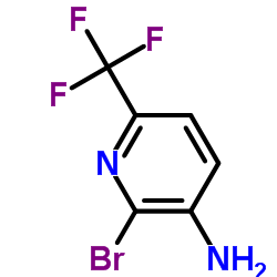 2-溴-3-氨基-6-三氟甲基吡啶结构式