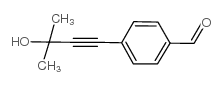 4-(3-羟基-3-甲基-1-丁炔)-苯甲醛结构式