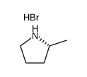 (R)-2-methylpyrrolidine hydrobromide结构式