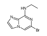 6-bromo-N-ethylimidazo[1,2-a]pyrazin-8-amine结构式