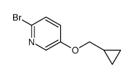 2-溴-5-(环丙基甲氧基)吡啶结构式