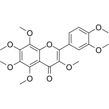3,3',4',5,6,7,8-七甲氧基黄酮结构式