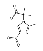2-methyl-1-(1-methyl-1-nitroethyl)-4-nitroimidazole结构式