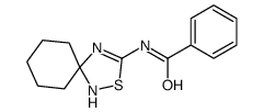 N-(2-thia-1,4-diazaspiro[4.5]dec-3-en-3-yl)benzamide结构式