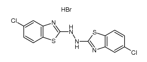1,2-bis(5-chlorobenzo[d]thiazol-2-yl)hydrazine hydrobromide结构式
