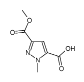 1-METHYL-1H-PYRAZOLE-3,5-DICARBOXYLIC ACID 3-METHYL ESTER结构式