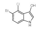 1H-Indol-3-ol, 5-bromo-4-chloro-结构式