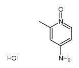 2-methyl-1-oxy-[4]pyridylamine, hydrochloride结构式